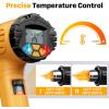 imageHeat Gun SEEKONE 1800W Hot Air Gun Kit with Large Digital LCD Display Variable Temperature 122F1112F Memory Settings and 4 Nozzles for Paint RemoverStripper Home ImprovementRestoration