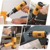 imageHeat Gun SEEKONE 1800W Hot Air Gun Kit with Large Digital LCD Display Variable Temperature 122F1112F Memory Settings and 4 Nozzles for Paint RemoverStripper Home ImprovementRestoration