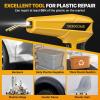 imageSEEKONE 100W Plastic Welder Upgraded Hot Stapler Gun Plastic Welding Kit with Pliers Knife 400pcs FlatOuter CornerInner CornerWave Welding Nails for BumperKayakPlastic Products Repair
