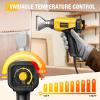 imageSEEKONE 1800W Heat Gun Compact Design Heavy Duty Hot Air Gun 122120250 650Variable Temperature Control for 2 Speed Settings with 4 Nozzels for Crafts Vinyl Wrap Shrink Tubing