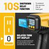 imageSEEKONE 1800W Heat Gun with LCD Digital Display Compact Design Hot Air Gun Variable Temperature Control 122120250 650with Memory Function and 4 Nozzles for Crafts Vinyl Wrap Shrink Tubing