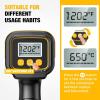 imageSEEKONE 1800W Heat Gun with LCD Digital Display Compact Design Hot Air Gun Variable Temperature Control 122120250 650with Memory Function and 4 Nozzles for Crafts Vinyl Wrap Shrink Tubing
