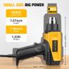 imageSEEKONE 1800W Heat Gun with LCD Digital Display Compact Design Hot Air Gun Variable Temperature Control 122120250 650with Memory Function and 4 Nozzles for Crafts Vinyl Wrap Shrink Tubing