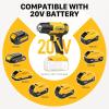 imageSEEKONE Cordless Heat Gun for Dewalt 20V Battery Dual Temperature Settings 1022 and 572 Fast Heating Hot Air Gun with 3 Nozzles for Shrink Tubing Vinyl Wrap Crafting Battery is Not Included