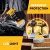 imageSEEKONE Cordless Heat Gun for Dewalt 20V Battery Dual Temperature Settings 1022 and 572 Fast Heating Hot Air Gun with 3 Nozzles for Shrink Tubing Vinyl Wrap Crafting Battery is Not Included