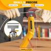 imageSEEKONE Cordless Mini Heat Gun with 4Temp Settings Up to 842F450C and Memory Function 36V Lithium Hot Air Gun USB Charge with Reflector Nozzle for Crafting Resin Heating and Shrink Wrapping