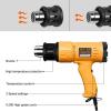 imageSEEKONE Heat Gun 1800W 122120250 650Fast Heating Heavy Duty Hot Air Gun Kit Variable Temperature Control Overheat Protection with 4 Nozzles for Crafts Shrinking PVC Stripping Paint52FT