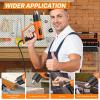 imageSEEKONE Heat Gun 1800W Heavy Duty Fast Heat Hot Air Gun Kit with 752ampamp1112400600 DualTemperature Settings and 4 Nozzles with Overheat Protection for Crafts Shrinking PVC Stripping Paint
