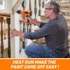 imageSEEKONE Heat Gun 1800W Heavy Duty Fast Heat Hot Air Gun Kit with 752ampamp1112400600 DualTemperature Settings and 4 Nozzles with Overheat Protection for Crafts Shrinking PVC Stripping Paint
