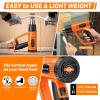 imageSEEKONE Heat Gun 1800W Heavy Duty Fast Heat Hot Air Gun Kit with 752ampamp1112400600 DualTemperature Settings and 4 Nozzles with Overheat Protection for Crafts Shrinking PVC Stripping Paint