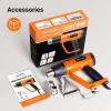 imageSEEKONE Heat Gun 1800W Heavy Duty Fast Heat Hot Air Gun Kit with 752ampamp1112400600 DualTemperature Settings and 4 Nozzles with Overheat Protection for Crafts Shrinking PVC Stripping Paint