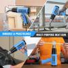 imageSEEKONE Heat Gun 1800W Heavy Duty Hot Air Gun Kit Dualtemperature Setting 572ampamp1112 Hot Heat Gun with Overheat Protection 4 Nozzles Included for Shrinking PVC Stripping Paint Crafts 52ft