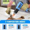 imageSEEKONE Heat Gun 1800W Heavy Duty Hot Air Gun Kit Dualtemperature Setting 572ampamp1112 Hot Heat Gun with Overheat Protection 4 Nozzles Included for Shrinking PVC Stripping Paint Crafts 52ft