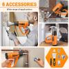 imageSEEKONE Heat Gun 1800W Heavy Duty Hot Air Gun Kit Variable Temp Control with 2Temp Settings 7 Accessories 140111260 600with Overheat Protection for Crafts Shrinking PVC Stripping Paint