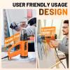 imageSEEKONE Heat Gun 1800W Heavy Duty Hot Air Gun Kit Variable Temp Control with 2Temp Settings 7 Accessories 140111260 600with Overheat Protection for Crafts Shrinking PVC Stripping Paint