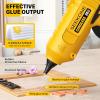 imageSEEKONE Hot Glue Gun 100W Cordless Hot Glue Gun for Dewalt 20V Battery Fast Preheating and Antidrip Full Size Glue Gun with 20pcs Glue Sticks for Crafts DIY Arts Home Repairs No Battery