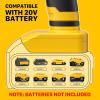 imageSEEKONE Hot Glue Gun 100W Cordless Hot Glue Gun for Dewalt 20V Battery Fast Preheating and Antidrip Full Size Glue Gun with 20pcs Glue Sticks for Crafts DIY Arts Home Repairs No Battery