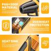 imageSEEKONE Mini Heat Gun 350W 2Temp Settings 500 ampamp 842260ampamp 450 Fast Heat Hot Air Gun Tool with Reflector Nozzle and 49Ft Long Cable Overload Protection for Crafting Vinyl Wrap and Shrink Tubing