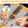 imageSEEKONE Mini Heat Gun 350W 2Temp Settings 500 ampamp 842260ampamp 450 Fast Heat Hot Air Gun Tool with Reflector Nozzle and 49Ft Long Cable Overload Protection for Crafting Vinyl Wrap and Shrink Tubing