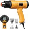 imageHeat Gun SEEKONE 1800W Hot Air Gun Kit with Large Digital LCD Display Variable Temperature 122F1112F Memory Settings and 4 Nozzles for Paint RemoverStripper Home ImprovementRestoration