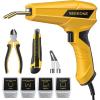 imageSEEKONE 100W Plastic Welder Upgraded Hot Stapler Gun Plastic Welding Kit with Pliers Knife 400pcs FlatOuter CornerInner CornerWave Welding Nails for BumperKayakPlastic Products Repair