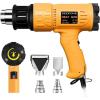imageSEEKONE Heat Gun 1800W 122120250 650Fast Heating Heavy Duty Hot Air Gun Kit Variable Temperature Control Overheat Protection with 4 Nozzles for Crafts Shrinking PVC Stripping Paint52FT