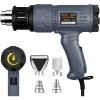 imageSEEKONE Industrial Heat Gun 1800W 122120250650 Variable Temperature Control with 2 Tempsettings Overheat Protection 4 Nozzle Attachments for Shrinking PVC Bending Pipe Removing Paint