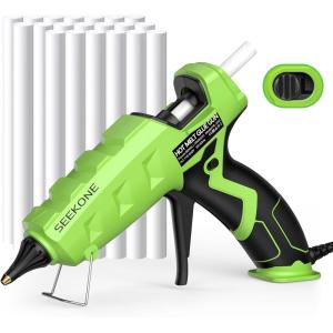 imageSEEKONE Full Size Hot Glue Gun 60100W Dual Power Large Glue Gun with 20 Pcs Premium Glue Sticks High Temp Heavy Duty Industrial Glue Gun Kit for Quick Home Repairs Arts Crafts DIY Sealing
