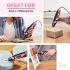 image:imageSEEKONE 350W Mini Heat Gun with 2Temp Settings 500 amp 842260amp 450 Fast Heat Hot Air Gun Tool with Overload Protection and Reflector Nozzle for 3D Printing Crafting and Shrink TubingPink