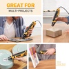 image:imageSEEKONE 350W Mini Heat Gun with 2Temp Settings 500 amp 842260amp 450 Fast Heat Hot Air Gun Tool with Overload Protection and Reflector Nozzle for 3D Printing Crafting and Shrink TubingYellow