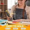 image:imageSEEKONE 350W Mini Heat Gun with 2Temp Settings 500 amp 842260amp 450 Fast Heat Hot Air Gun Tool with Overload Protection and Reflector Nozzle for 3D Printing Crafting and Shrink TubingYellow