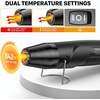 image:imageSEEKONE 350W Mini Heat Gun with DualTemp Model 500 amp 842260amp 450 Hot Air Gun with Overload Protection and Reflector Nozzle for Heat Shrinking Tubes Shaping PVC TubingBlackBlack