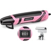image:imageSEEKONE 350W Mini Heat Gun with 2Temp Settings 500 amp 842260amp 450 Fast Heat Hot Air Gun Tool with Overload Protection and Reflector Nozzle for 3D Printing Crafting and Shrink TubingPink