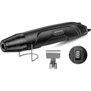 image:imageSEEKONE 350W Mini Heat Gun with DualTemp Model 500 amp 842260amp 450 Hot Air Gun with Overload Protection and Reflector Nozzle for Heat Shrinking Tubes Shaping PVC TubingBlackBlack