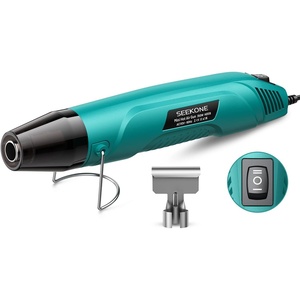 image:imageSEEKONE 350W Mini Heat Gun with DualTemp Model 500 amp 842260amp 450 Hot Air Gun with Overload Protection and Reflector Nozzle for Heat Shrinking Tubes Shaping PVC TubingBlackBlue